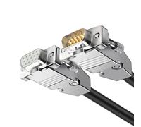 TingHaoO D Sub 15Pin VGA Cable 3 Row Design Coppered Connectors 1.5Meters Enhances Transmission Compliant SVGA Monitor Cable