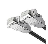 TingHaoO D Sub 15Pin VGA Cable 3 Row Design Coppered Connectors 1.5Meters Enhances Transmission Compliant SVGA Monitor Cable