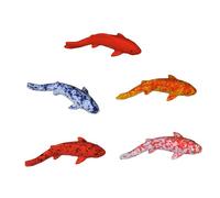 TingHaoO Delicate Landscape Colorful Fish Decors Terrarium Shrimp Statue Aquariums Habitat Decors Artificial Fish