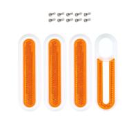 TingHaoO Electric Scooter Rear Side Wheel Cover Reflective Rear Wheel Cover Reflective Strips Scooter Reflectors With Screw Electric Tube