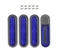 TingHaoO Electric Scooter Rear Side Wheel Cover Reflective Rear Wheel Cover Reflective Strips Scooter Reflectors With Screw Electric Tube