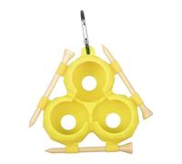 TingHaoO Golfs Ball Silicones Holder Protective Cover Soft Silicones Holder With 3pcs Tees For Player Golf Training Practice Essential