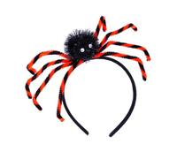 TingHaoO Halloween Theme Headband Spiders Hairband Brooch Pin Clap Cosplay Costume Headpiece For Adult Kids Stage Headwear Festival Headwear Halloween Party Supplies Hair Hoop