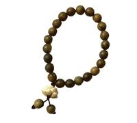 TingHaoO Modern Beaded Handmade Wood Texture Perfect for Women Showcasing National Styles and Timelesses Appeal Vintage Trendy Jewelry