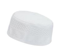 TingHaoO Modern Islamist Kufi Hat Men Breathable Acrylic Arabic Flat Top Hat Cultural Headpiece Religious Prayer Accessories Men Cultural Religious Headwear