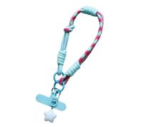 TingHaoO Multicolor Phone Strap Polyester Metal Charm Detachable Tethers Mobile Lanyard Adjustable Wristband For Accessories Keychain Compatible Phone Lanyard