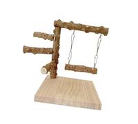 TingHaoO Multifunctional Parrots Stand Grinding Scratchers Toy For Conure Hammocks Standing For Parrot Bird Chewing Toy