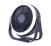 TingHaoO Outdoor LED Light Camping Fan Portable Electric USB Charging Mute Fan Portable On The Wall Rechargeable