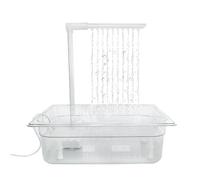 TingHaoO Pet Bird Bath Box With Continuous Water Circulation Automatic Fountain With MultiTap Bathtub Pet Bird Bath Tub Budgies Bathing