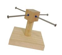 TingHaoO Pet Rabbits Cage Feeder Toy For Multiple Hamsters Foraging Training Rotating Wheel For GuineaPigs Hamsters For Cage Hamster Toy