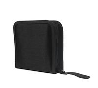 TingHaoO Portable CD Case- 40 Capacity Mercerized Fabric CD Storage Bag Holder with Zipper for Home Car Box Bags