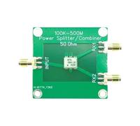 TingHaoO Power Splitter 100K-500MHz Frequency Microstrip 2Way 1 Channel Input Signals Into Two Channel Divider Combiner Power Divider Outlet