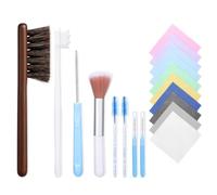 TingHaoO Practical PET Brush Set Cleaning Suitable for Jewelry Cleaning Gentle Safe Design with Storage Bag Included Professional