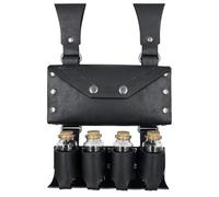 TingHaoO PU Leather Medieval Waist Pack, Vintage Handwork Belt Waist Bag Leather Belt Bag Medieval Pouches Nordic Embossed Bag