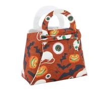TingHaoO Pumpkin Felt Handbag Candy Storage Bag Children's Handbag For Halloween Celebrations And Sweet Treat Gathering Pumpkin Festival Accessories