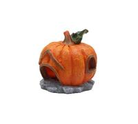 TingHaoO Pumpkin Halloween Aquascaping Stone For Fish Tanks Resins Decorations Safe Pumpkin Design Aquarium Hideouts For Fish