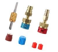 TingHaoO R1234YF Quick Couplers R1234YF To R134A Quick Coupler Adapter Fitting Connector For Car Conditioner AC Charging High Low Side Connector Conversion Kit
