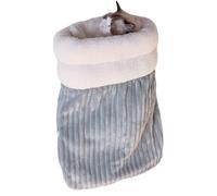 TingHaoO Semiclose Cats Sleep Bed for Winter Cold Weather Warm Velvets Cushion for Small Pet Resting Hideouts Cats Relaxation Bed