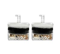 TingHaoO Set Of 2 Aquarium Filter Biofilter For FreshWater And SaltWater FishTank Filter Cotton Cartridge Aquarium