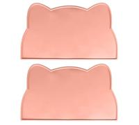 TingHaoO Skidproof Waterproof Silicone Pet Feeding Mat Featuring Lovely Shape Wonderful For Cats And Dogs Ensures Mealtimes Large For Food And Water Pet With Raised Edges