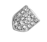 TingHaoO Sparkling Zircon Tooth Caps Music Festival Teeth Single Adornment for Unique Hip Hop Fashion Enthusiasts Easy Installation Caps