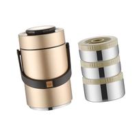 TingHaoO Stackable Insulated Meal Preps Container Capacity Nonslip Base & Leak Proof Seal Lunch Container for Hot Dishes Double Layer Stackable Food Carriers