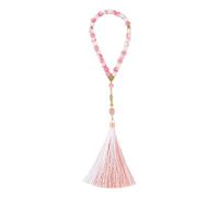 TingHaoO Sturdy Glass Prayer Beads with Colorful Tassels Unique Bangles for Religious Practices and Everyday Styles Spiritual Rosary