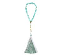 TingHaoO Sturdy Glass Prayer Beads with Colorful Tassels Unique Bangles for Religious Practices and Everyday Styles Spiritual Rosary