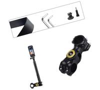 TingHaoO Universally Bike Motorcycle Handlebar Camera Mount For 28-38mm Handlebar Durability Aluminum Stable 360°Video Motorcycle Camera Mount
