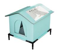 TingHaoO Warmth Cats House Waterproof and Cold Nest for Cats Great for Outdoor Garden Yard Patios Use Shelter Supply
