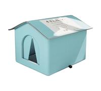 TingHaoO Warmth Cats House Waterproof and Cold Nest for Cats Great for Outdoor Garden Yard Patios Use Shelter Supply