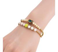 TingHaoO Yoga Adjustable Handwoven Featuring Natural Stone and Sturdy Alloy Beads in Tibetan Cultural Styles Acrylic Turquoise Jewelry