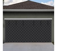 Tingjoo 16 x 7 ft Magnetic Thermal Insulated Screen Kit - Windproof, Weatherproof, Soundproof Garage Door Curtain