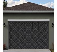 Tingjoo 9 x 7 ft Magnetic Thermal Insulated Screen Kit - Windproof, Weatherproof, Soundproof Garage Door Curtain