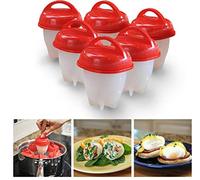 TINGJUNN 6 Piece Silicone Egg Boiler, Shellless Egg Boiler, BPA Free Non-Stick Egg Boiler, Quick Egg Boiler Egg Boiler, Egg Boiler for Kitchen Gadgets Accessories, Gift for Mom and Dad.