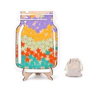 TINGKU 100 Tokens Star Behavior Jar Magnetic Classroom Reward System for Kids, Extra Large Class Reward Incentive Jar for Classroom Board, Children Kindness Jar, Behavior Management Classroom Tools