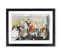 Tingletangle By Edvard Munch Classic Painting Framed Print | A3 Black Framed Wall Art | Ready to Hang | Classic Historical Picture | Living Room Bedroom Lounge Office