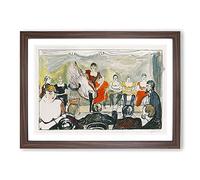 Tingletangle by Edvard Munch Framed Print | A2 Walnut Framed Wall Art | Ready to Hang | Modern Nature Picture | Living Room Bedroom Lounge Office