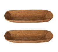 Tingmei 30 Inch Rectangle Thicker Trough Planter Liner for Window Box(2 Pieces of Pack)