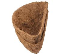 TINGMEI Half Round Coco Liner for Hanging Basket, Wall Flower Basket - Coconut Fiber Planter Liners for Garden Planter Flowers Pots (14 Inch (35CM))