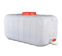 TINGMIAN 25L/50L/100L/150L/200L Thick Plastic Water Tank Emergency Water Barrel Container with Spigot,Outdoor Hiking Hurricane Emergency Water Tank(150L)