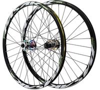 TINGMIAN 26/27.5/29 Inch MTB Wheelset,Disc Brake Quick Release Mountain Bike Wheels Alloy Double Layer Rim Front And Rear Wheel,for 7-12 Speed Cassette 32 Holes(Color,26inch)