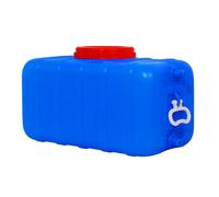 TINGMIAN Blue 25L/50L/75L/110L/155L Outdoor Water Tank with Faucet Thick Plastic Storage Container Portable Home Camping Bucket(75L)
