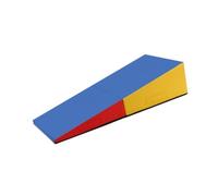 TINGMIAN Gymnastics Wedge Folding Incline Gym Mat Foldable Gymnastics Training Equipment Gymnastics Tumbling Mat(180x90x40cm)