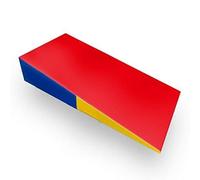 TINGMIAN Outdoor Exercise Yoga Mat Gymnastics Incline Folding Cheese Wedge Tumbling Ramp For Home Gym Training And Skill Development For Kids(Rosso,180X90X40CM)