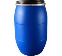 TINGMIAN Plastic Water Storage Containers Food Safe Portable Water Storage Bucket,Air Tight Industrial Storage Container(Blue,30L)