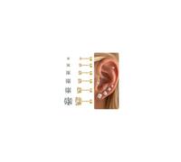 TINGN 6 Pair 925 Silver Stud Earrings Tiny Faltback Earrings Stud CZ/Pearl/Round Ball Flat Back Cartilage Ear Piercing for Women Girls