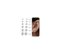 TINGN 6 Pair Earring Stud Tiny 925 Silver Faltback Ear Stud Piercing CZ/Pearl/Round Ball Flat Back Cartilage Earrings for Women Girls
