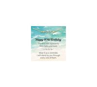 TINGN 60th Birthday Gifts for Women - 60th Birthday Gifts Bracelet Gold Wave Bracelet for Women Mom Wife Sister Grandma