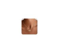 TINGN Birthday Gifts for Women Girls, 14K Gold Plated Tiny Heart Initial G Necklace for Women Heart Necklaces for Wife Girlfriend Initial Necklaces Gift Personalized Gifts for Her Girls Jewelry